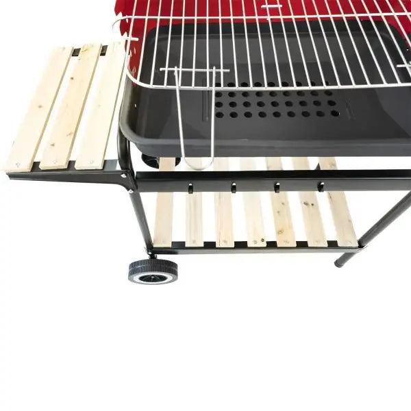 BARBECUE CON RIPIANI IN LEGNO 105X45X85