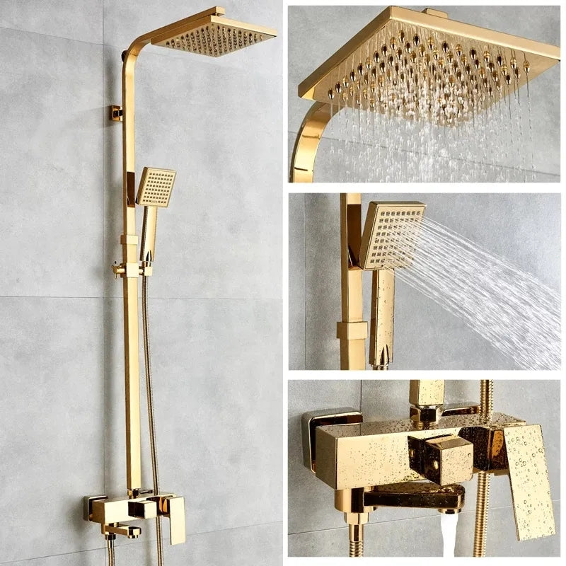 Colonna doccia Luxury Golden Multifunzione