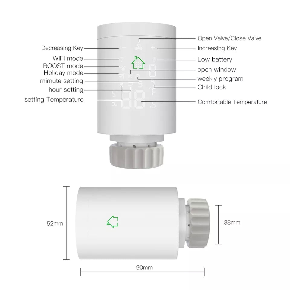 Valvola termostatica per termosifoni wifi con hub wireless