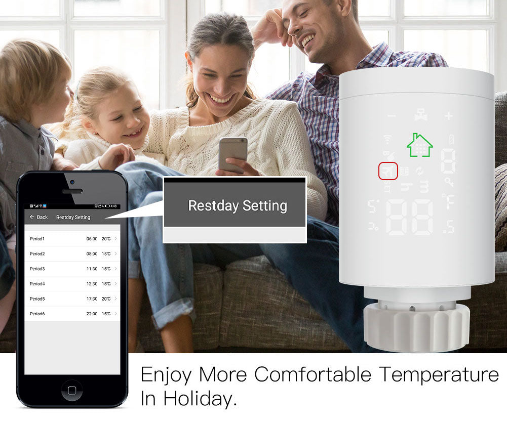 Valvola termostatica per termosifoni wifi con hub wireless