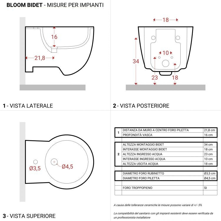 Sanitari sospesi in ceramica lucida con sedile copri wc softclose salvaspazio