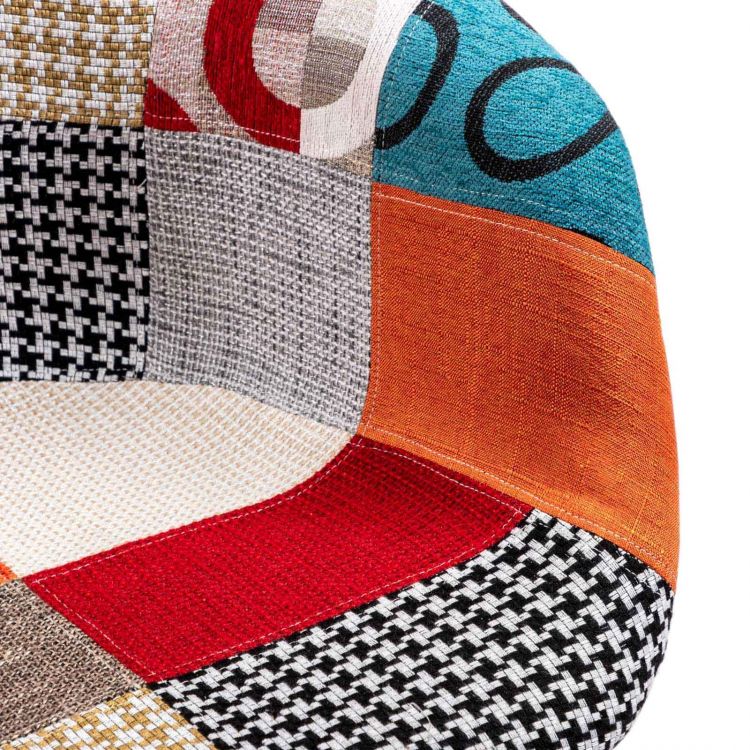 Set 4 poltroncine patchwork toni caldi